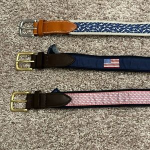 Set of 3 belts size 36